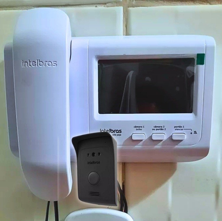 Video Porteiro Ivr 1010 Branco E Preto Intelbras 110V/220V + Frete Grátis