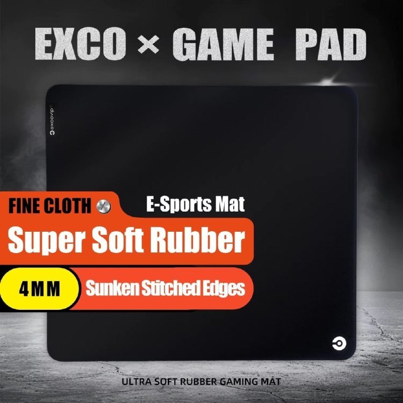 Mousepad Exco Sports Gaming, Super Soft, base de borracha, 450x400x4mm