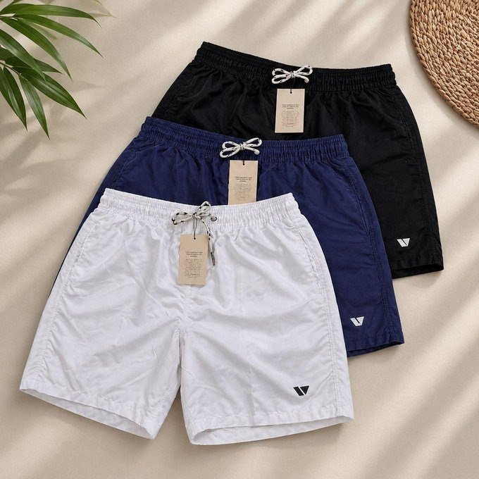 Kit 3 Bermudas Lisas Amarração Shorts Academia Treino Praia + Frete Grátis