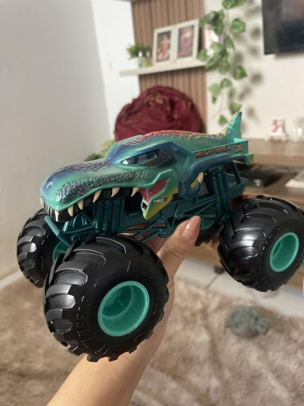 Veículo Hot Wheels Monster Trucks Mega Wrex Mattel Caminhão 20cm + Frete Grátis