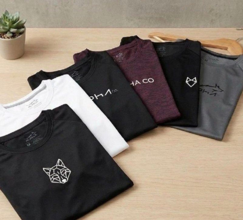 Kit 6 Camisetas Mais Procuradas Alpha