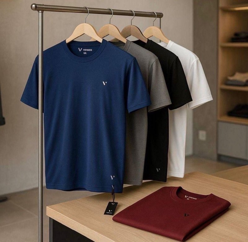 Kit 5 Camisas Camisetas Masculina Slim Voker 100% Original