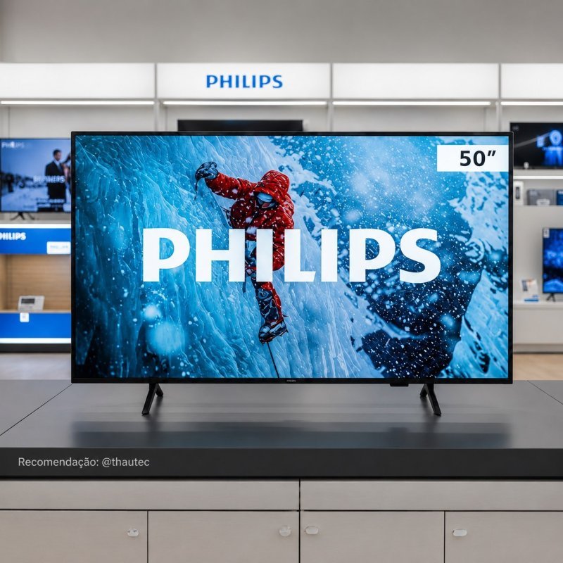 Smart Tv Philips 50" 4K 50PUG7300/78 UHD Titan OS