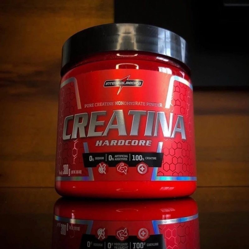 Creatina Integralmédica Hardcore Pote 300g Sem Sabor