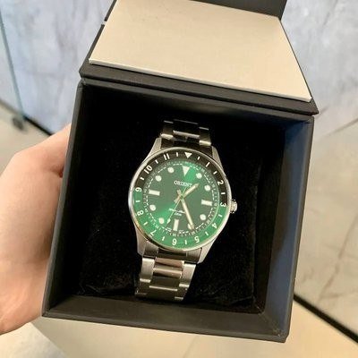Relógio Orient Masculino Verde Prateado Mbss0015e1sx Quartzo Aço Inoxidável Preto/verde