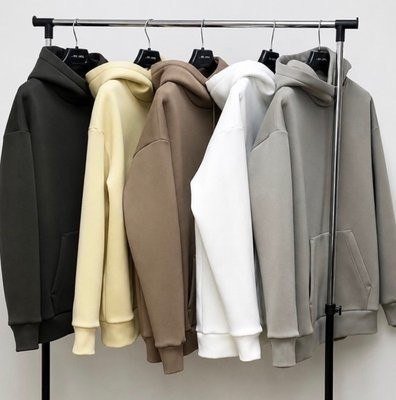 Kit 3 Moletom Canguru Liso Flanelado Blusa De Frio Unissex Gg Kit Bege / Preto / Cinza