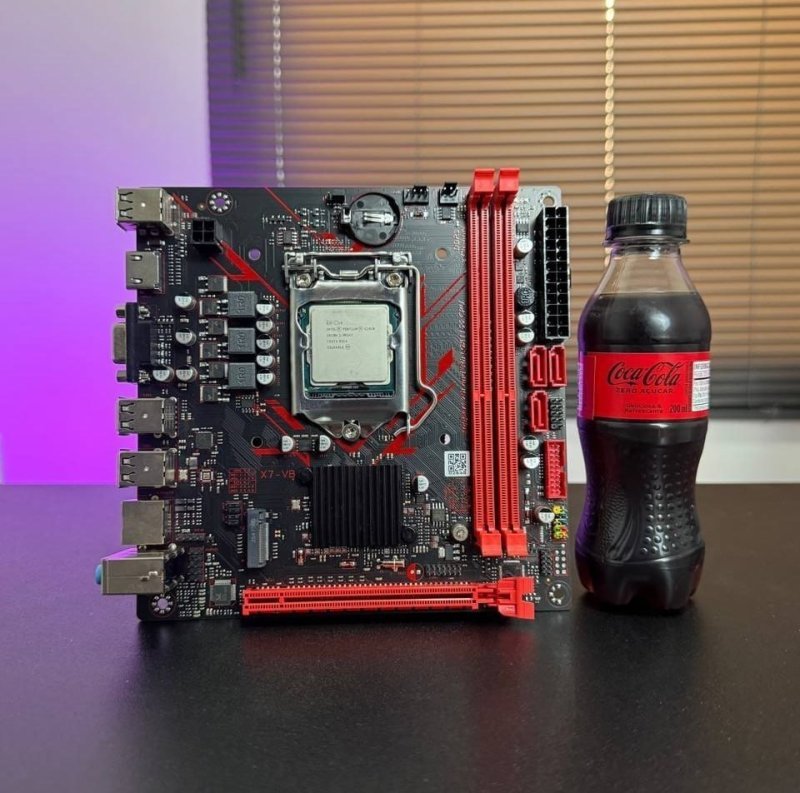 Placa-mãe LGA 1155 Mougol H61 M.2 NVME PCIEx16 DVI