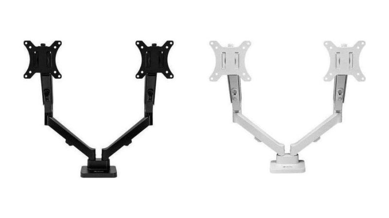 Suporte Articulado Pistão a Gás p/ 2 Monitores Zinnia Nimbo 210, 13” a 32”