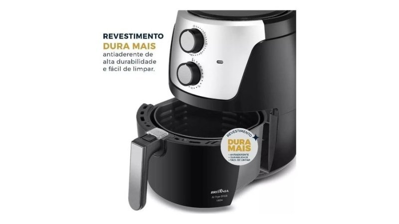Air Fryer Britânia 4,2L Dura Mais 1500W Bfr38