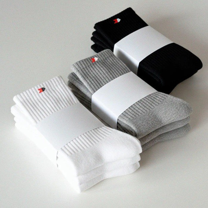 Kit 15 Pares Meias Sport Algodão Cano Médio Sandrini Confort + Frete Grátis