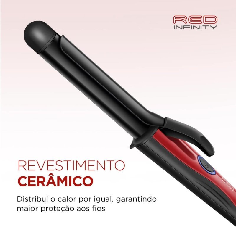 MONDIAL Modelador de Cachos Bivolt - Preto/Vermelho