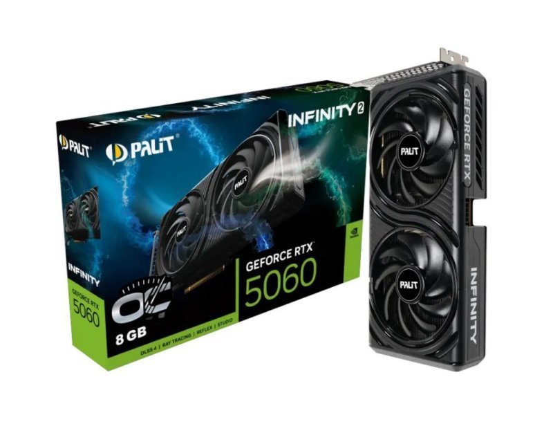 Placa de Vídeo PALIT RTX5060 8GB INFINITY 2 OC