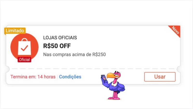 R$50 OFF em R$250