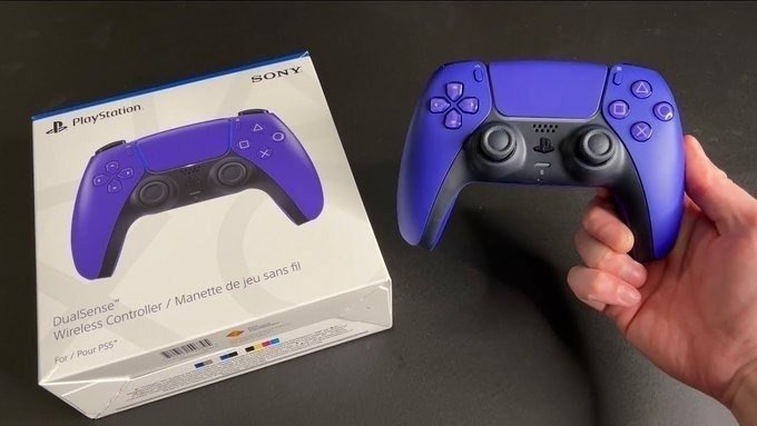 Controle Dualsense Cfi-zct1 Sem Fio Ps5 Galactic Purple + Frete Grátis