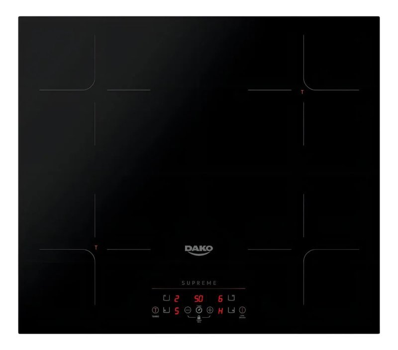 Dako Supreme Cooktop Indução 4 Bocas Preto 220V - Trava Segurança