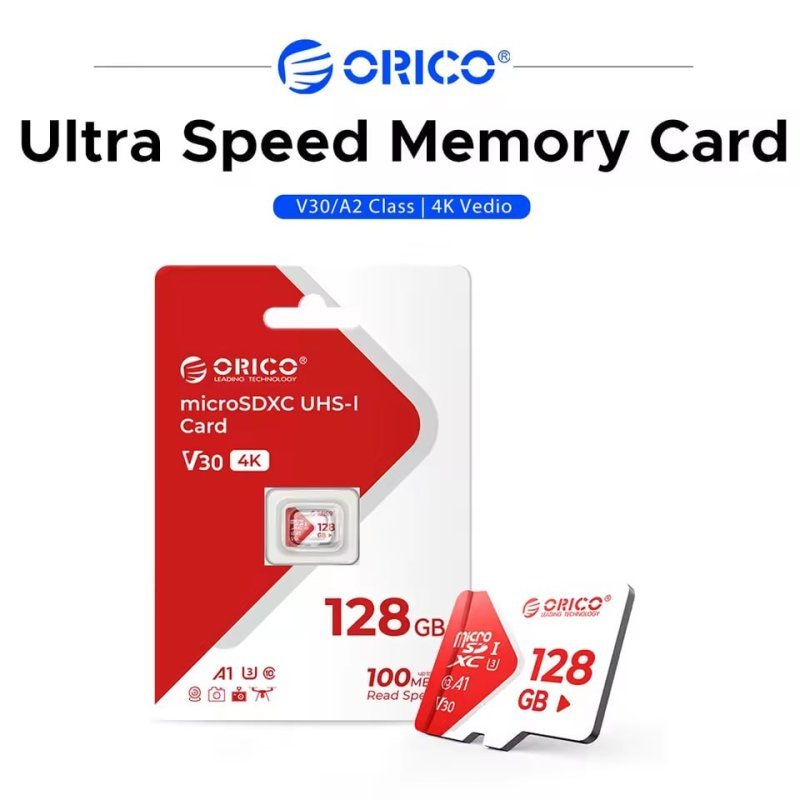 ORICO Cartão de Memória MicroSD 128GB Class 10 UHS-I
