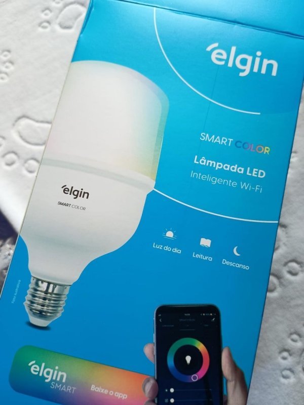 Lâmpada Inteligente Alta Potência 20W Elgin RGB Wifi