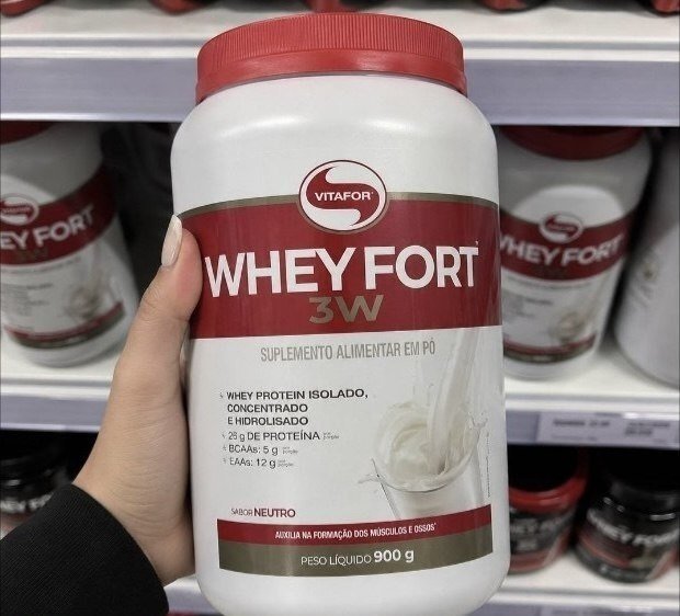Whey Fort 3w Neutro 900g Vitafor