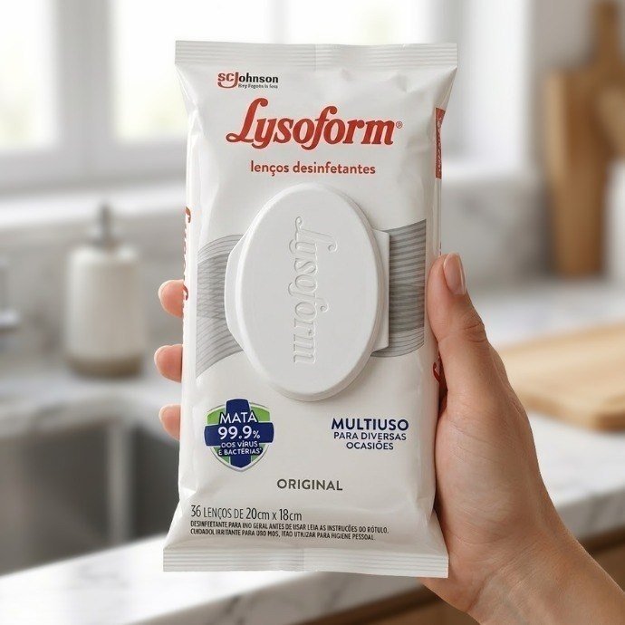 Lenço Umedecido Desinfetante Lysoform Original