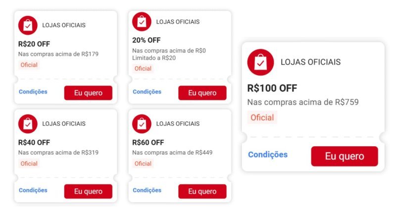 R$ 100 OFF em R$ 999 (Tech)