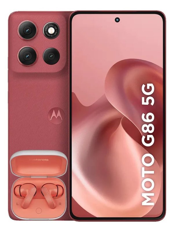 Motorola Moto G86 5G - 256GB 8GB RAM - Câmera 50MP Sony OIS - Vermelho
