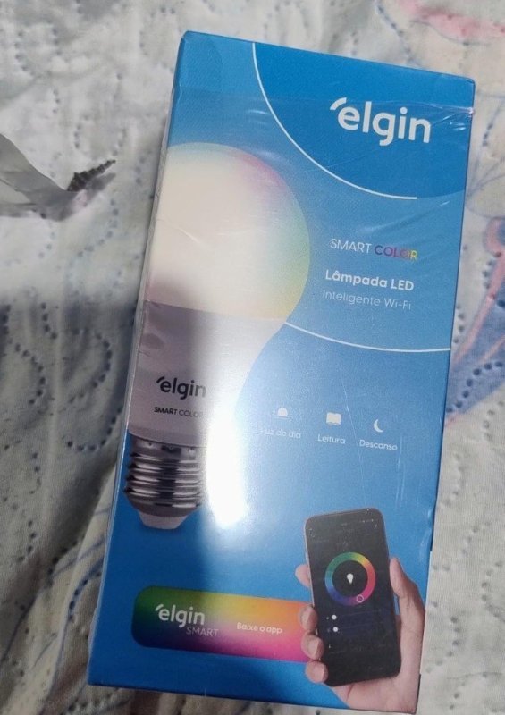 Lâmpada Inteligente Mais Potente 15W Smart Color RGB Wifi Elgin