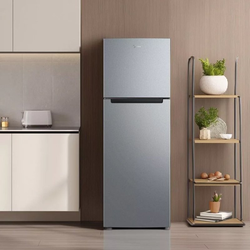 Geladeira Cycle Defrost Duplex 410L Inverter Cor Prata Midea
