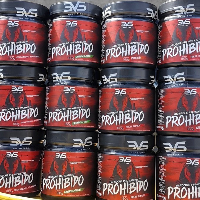 Pré Treino Prohibido 360g 3VS + Frete Grátis