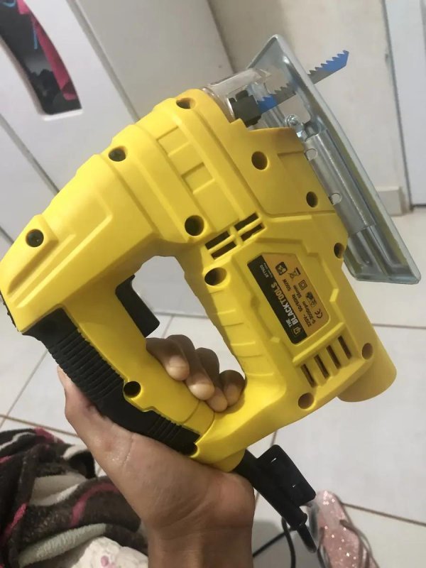 Serra Tico Tico 500w Botão De Trava Com Lâmina Btt-500 The Black Tools 220V