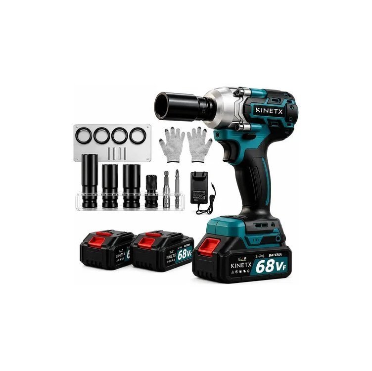 Chave Impacto Kinetx 880nm Brushless 21v+2 Bat Kit Completo