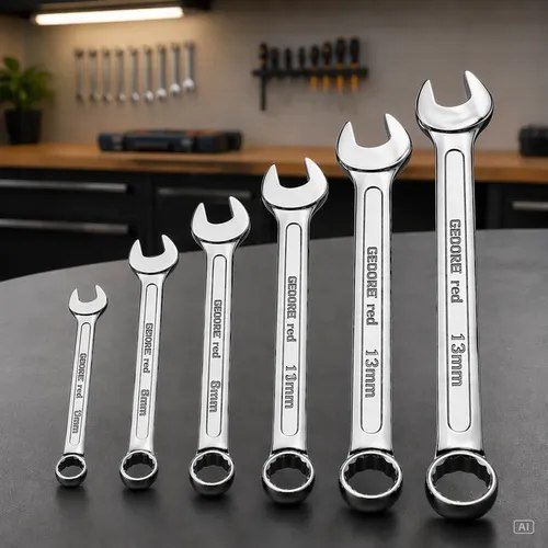 6 Peças Chave Combinada Profissional Aço Especial Cromada