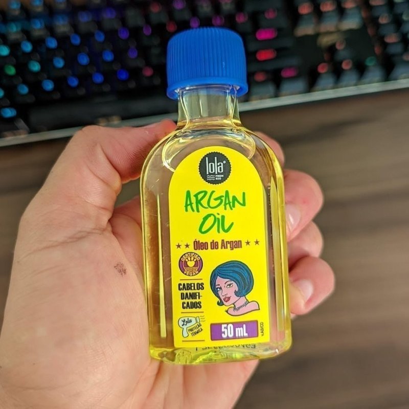 Argan Óleo Reparador 50ml, Lola Cosmetics + Frete Grátis