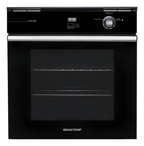 Forno De Embutir A Gás Brastemp 78 Litros Preto Com Grill E 220v Preto
