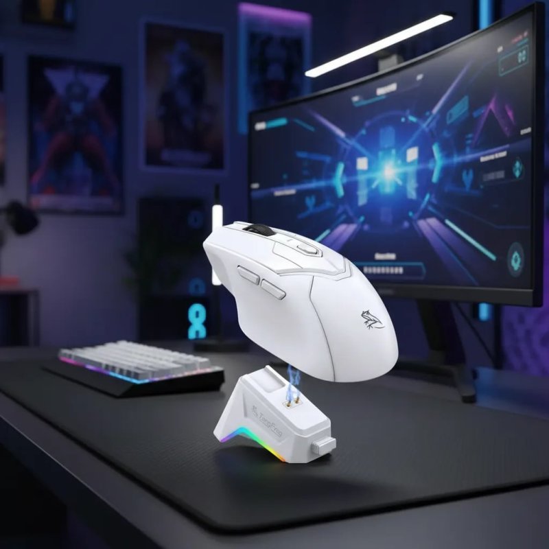 2x Mouse Gamer Sem Fio T8 1000Hz AW3311
