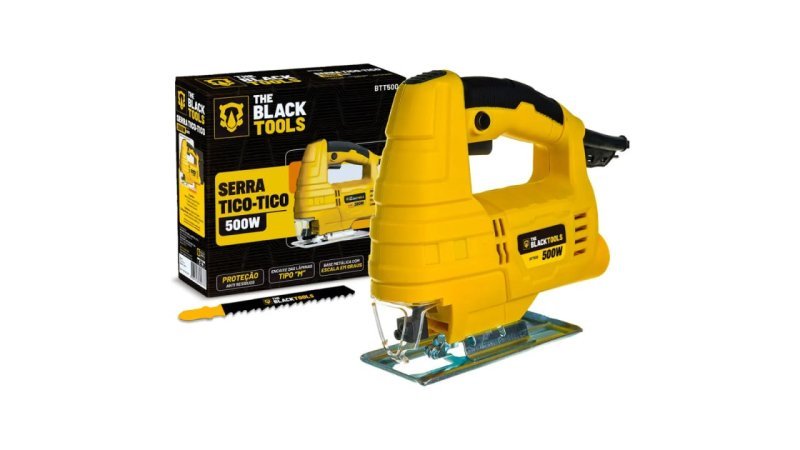 Serra Tico Tico Com Base Ajustável The Black Tools 127v