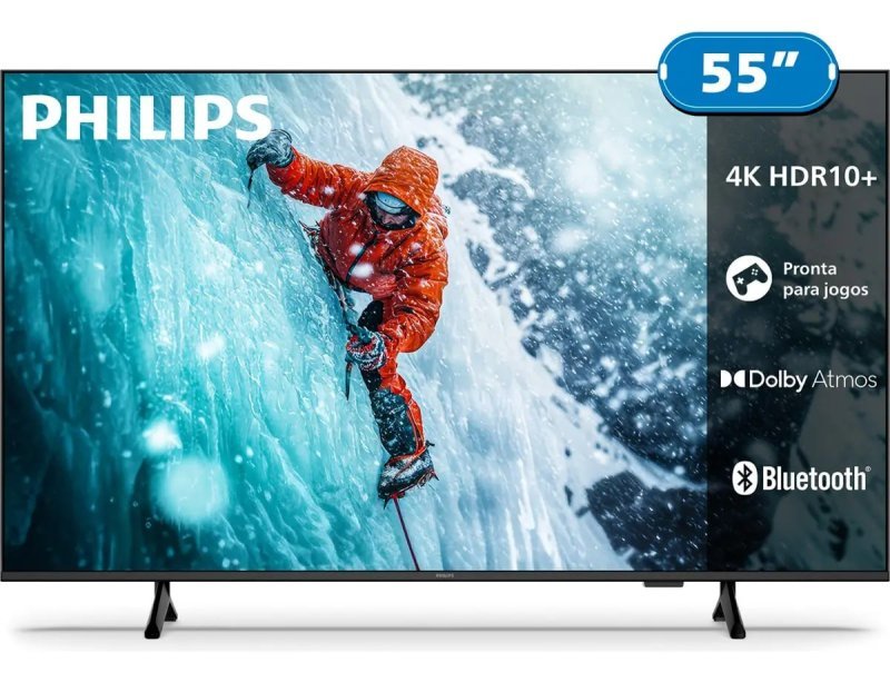 Philips 55 Smart TV 4K 55PUG7300 - Comando Voz Bluetooth