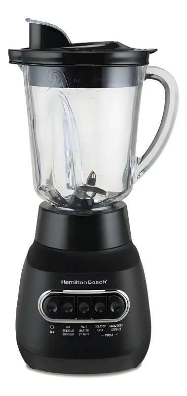 Liquidificador Hamilton Beach Power Elite de Vidro 1.25 L, 800W, para Smoothies e Gelo