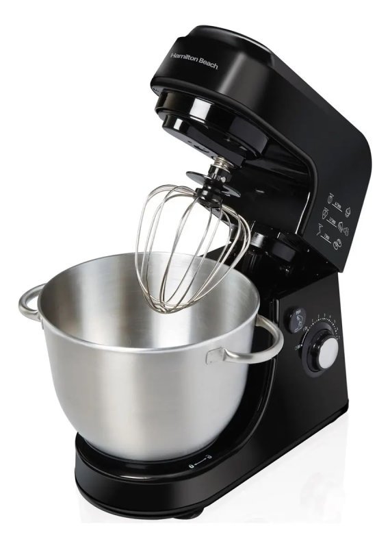 Batedeira planetária 300w Recipiente aço inox 3,8l 7 Velocidades