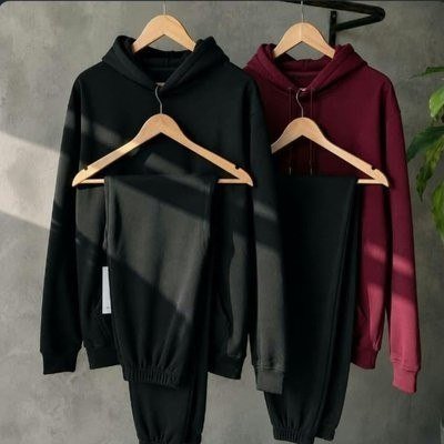 Conjunto Calça E Blusa De Moletom Liso Masculino Unissex