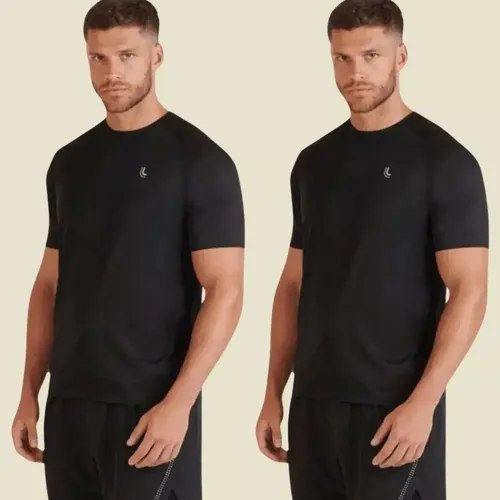 Kit 2 Camiseta Dry Masculina Fit Lupo Básica Academia