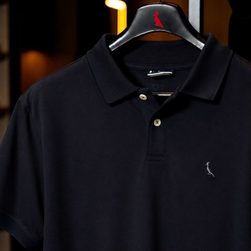 Camisa Polo Reserva Essence Básica Preto Liso