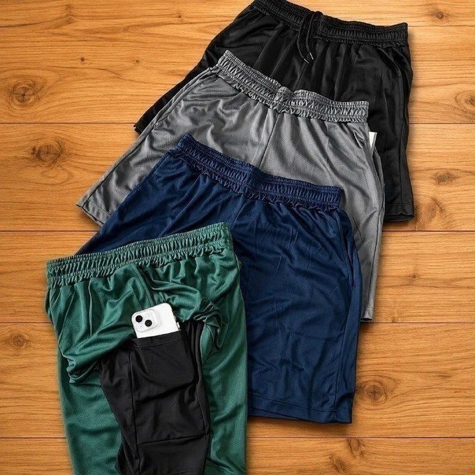 Kit 4 Shorts 2 Em 1 Duplo Dryfit Masculino Compressão Térmic + Frete Grátis