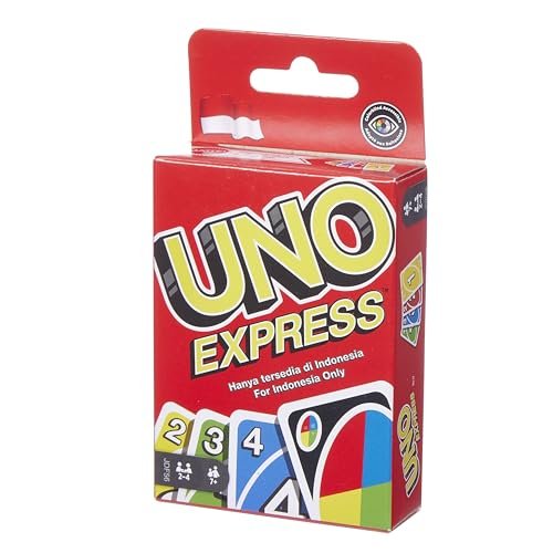UNO, Jogo de Cartas Express com 56 cartas, Para Crianças, Adultos & Noite de Jogos, Mattel