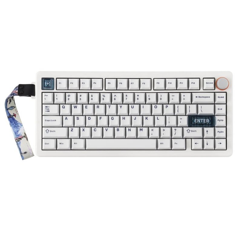 Teclado Mecânico Sem Fio Cidoo QK75 (PRETO)