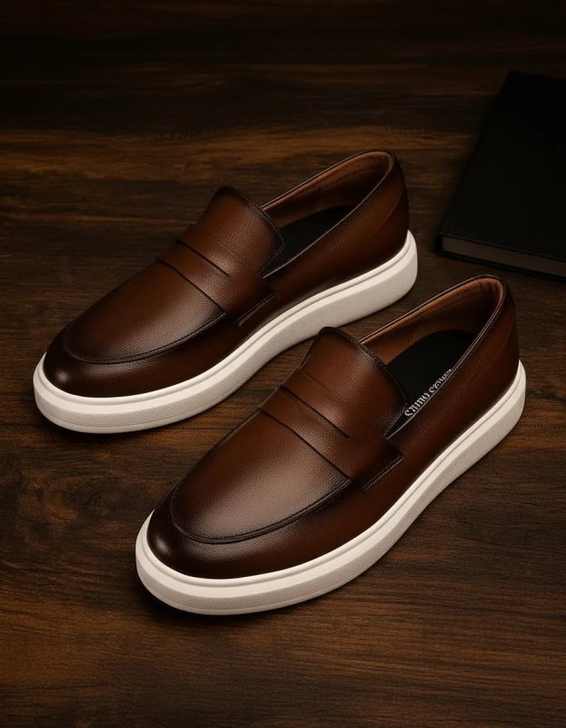 Sapato Loafer Masculino Mocassim Couro Casual Comfort Luxo (37 a 46)