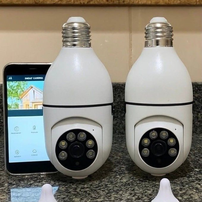 Kit com 2 Câmeras Segurança IP WiFi Full HD