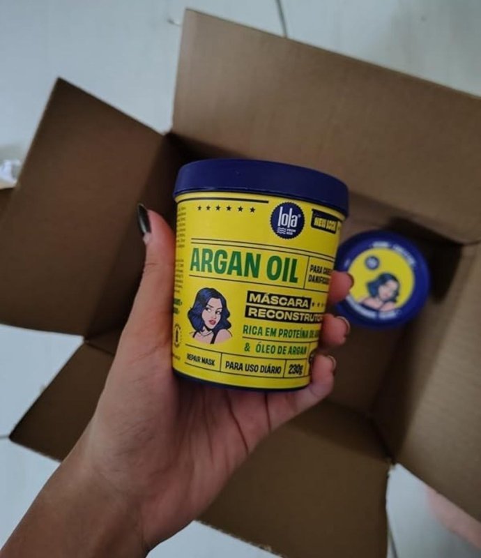 Argan Máscara de Hidratação 230g , Lola Cosmetics