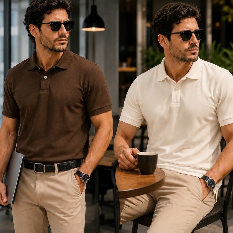 Kit 2 Camisa Gola Polo Masculina Básica Piquet Camiseta (P ao GG)