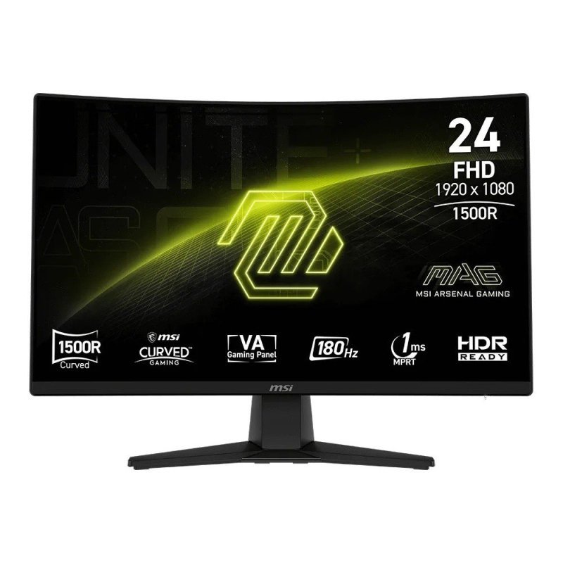 Monitor Gamer MSI MAG 242C, 23.6'', Full HD, 180Hz - 9S6-3BC31T-004
