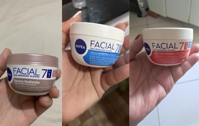 NIVEA Creme Facial Ultraleve 7 em 1 100g + Frete Grátis